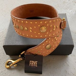 Frye harness stud strap tan